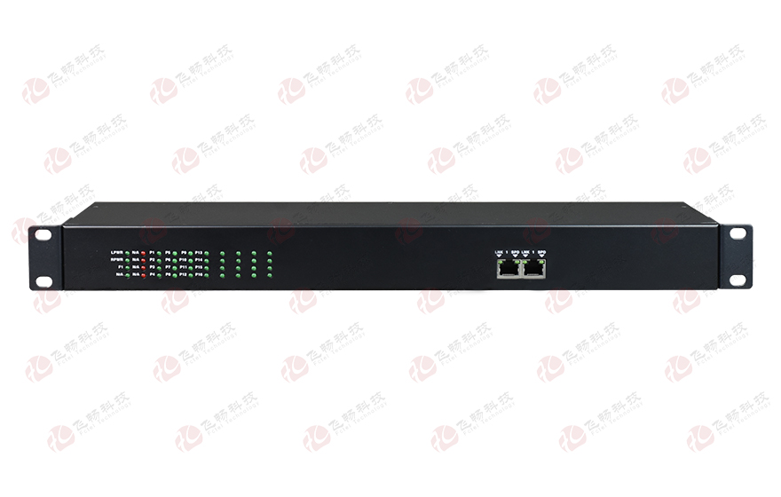 飛暢科技-16路電話(huà)（RJ11）+2路千兆以太網(wǎng) 電話(huà)光端機(jī)