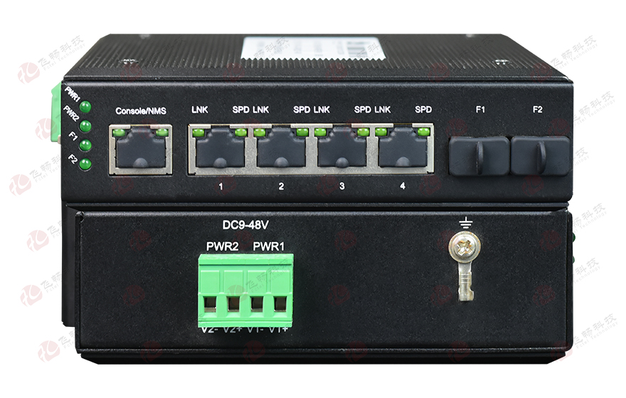 飛暢科技-非網管 工業(yè)級2光4電百兆級聯(lián)式交換機